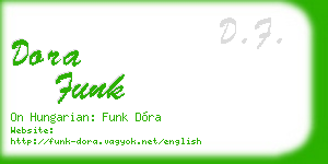dora funk business card
